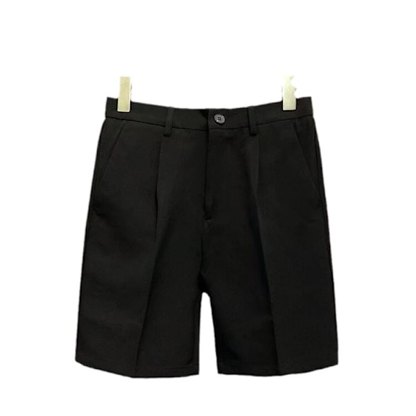 Kostymshorts Herr Trendiga Kostymbyxor I Koreansk Stil Sommar Tunn Ung Casual Beskurna Byxor Herrbyxor 2024 Ny Dark Gray XL