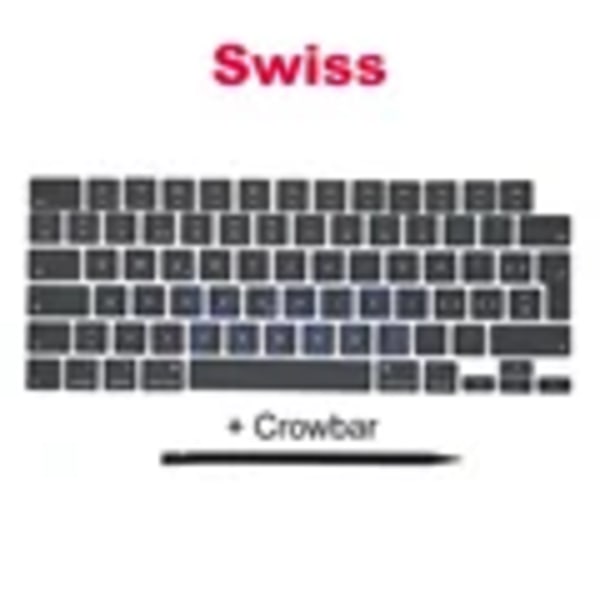 Nya Brittiska Ryska Tangentbords Tangentkapslar För Macbook Pro M1 M2 14&Quot; 16&Quot; A2442 A2485 A2779 A2780 Keycaps 2021–2023 År Swiss