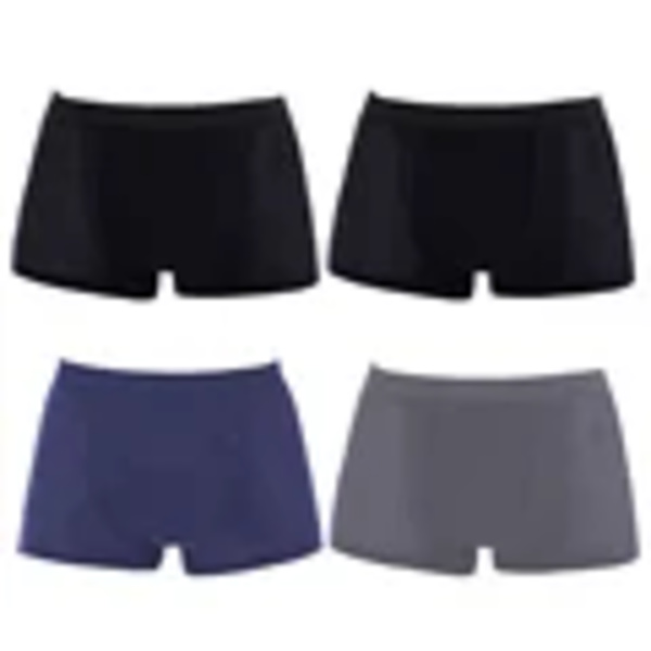 4 stk./parti Mænds Bambus Boxershorts Underbukser Boxershorts Åndbar Hombre Hul Ser Høje Shorts Underbukser Meshbukser style 9 4 pcs