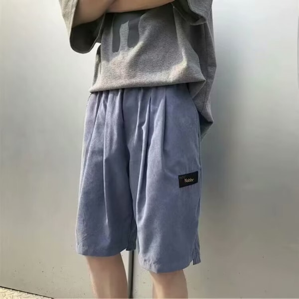 Fritid Cargo Shorts 2024 Sommer Mænd Løs Straight Sport Strand Femte Bukser Mænd Midter Bukser Trendy Grey XXL