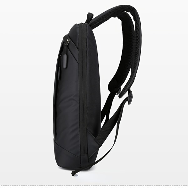 Vattentät ryggsäck för män Ultralätt ryggväska för män Ryggsäck Bokväska Herr Snygg ryggsäck för 39,62 cm bärbar ryggsäck Black