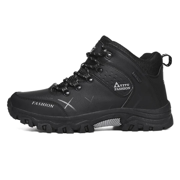 Vandringsskor Herr Utomhus vandringsskor Trekkingskor High Top Bergsklättring Skor Bekväma vandringssneakers Nyhet Black Eur 45