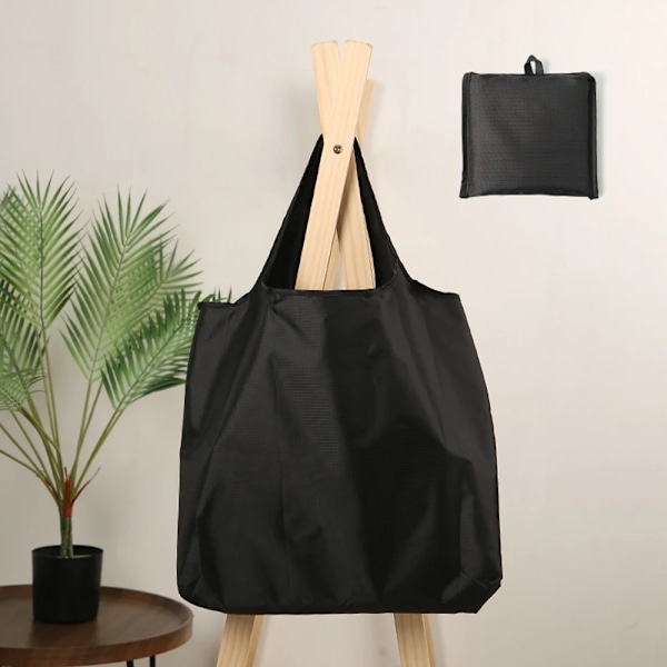 Indkøbspose Øko-venlig pose Opbevaringstaske skulder Vareposer Skulder Markedstasker Genanvendelige foldebare Supermarked Shopposer pink-Shopping bag 1pc