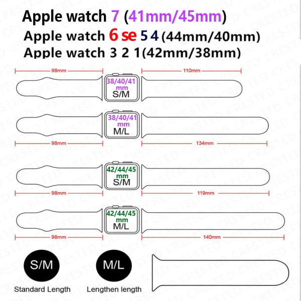 Silikonrem för Apple Watch -band 44 mm 40 mm 45 mm 41 mm 49 mm 42 mm 38 mm 44 mm Sportarmband iWatch Series 9 8 7 SE 6 5 4 Ultra 2 Antique 38 40 41 mm M-L