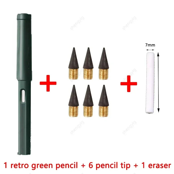 8 Pcs/Set Obegränsad Evig En Penna Ingen Bläck Skriva Magic Brevpapper För Att Skriva Konst Sketch Kawaii Skola Leveranser Gel Penna R