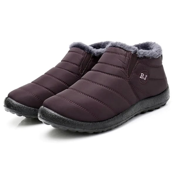 Män Stövlar Mjuk Icke-Slip Bekväm Vattentät Mäns Sneaker Vinter Hålla Varm Plush Skor Manlig Trend Snö Stövlare Män Blue 35