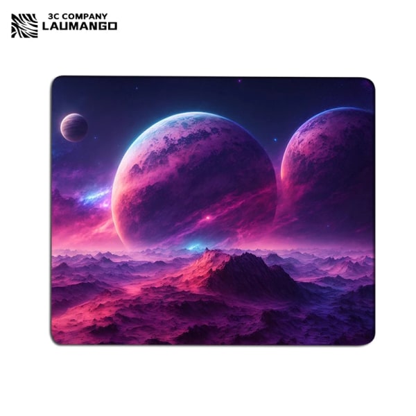 Galaxy Small Gaming Mouse Pad Skrivbordsmatta Gummimatta halkfri Anime Musmatta Datortillbehör Skrivbordsskydd Kawaii Cute Keyboard Pads XC012738 25x29cm