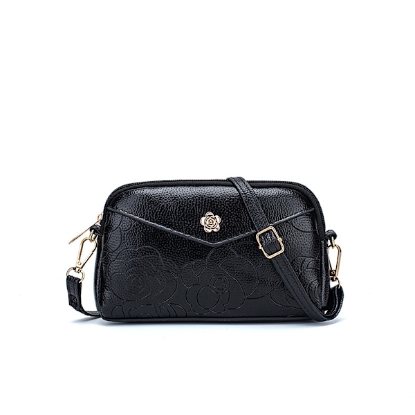 Sommar på den nya medelålders lilla väskan Dammode 2020 Ny axelväska Casual Print Hand 銭 Väska Crossbody väska Dark Blue