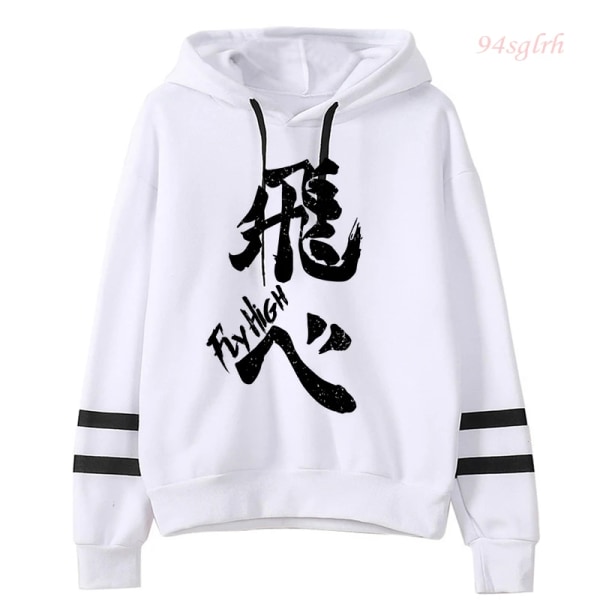 Unisex Oya Haikyuu Anime Hoodies Herr Harajuku Casual Streetwear Karasuno Fly High Manga Grafisk Sweatshirt Toppar Man 11301 L