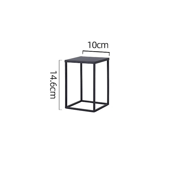 Solid Farvet Metal Snacks Dessert Stativ Brød Kage Display Stativer Tallerkener Hjem Servering Fade Frugt Holdere Køkken Tilbehør A extra small