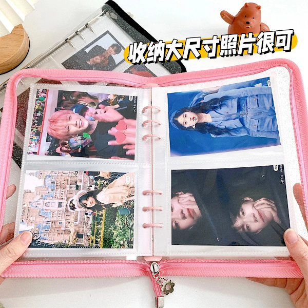 A5 Kpop-kansio valokuville, valokuvien keräilyyn, idolikuvien albumi, scrapbook, Kpop-valokuva-albumi, päiväkirja, muistikirja, valokuvien sitominen Only Photo cover D