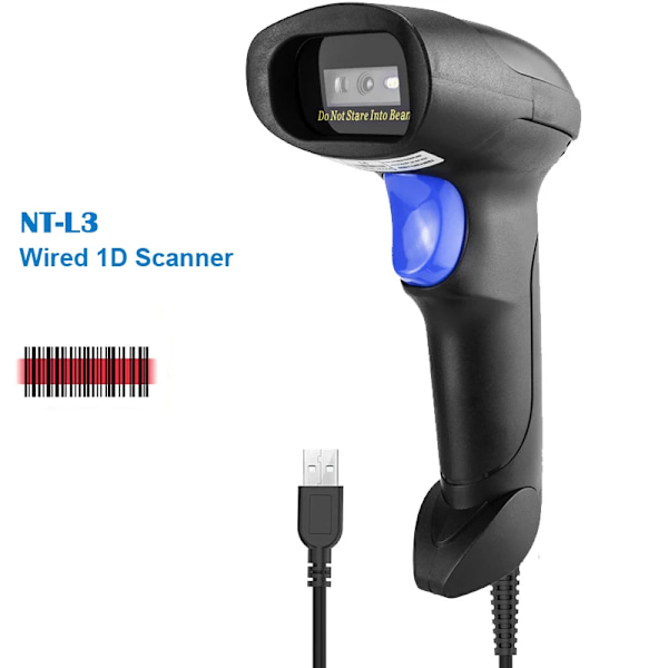 NETUM L5 Wired 2D Barcode Scanner AND NT-L8 Wireless QR Bar Code Reader pdf417 for MAC OS, Windows L3 Wired 1D Scan