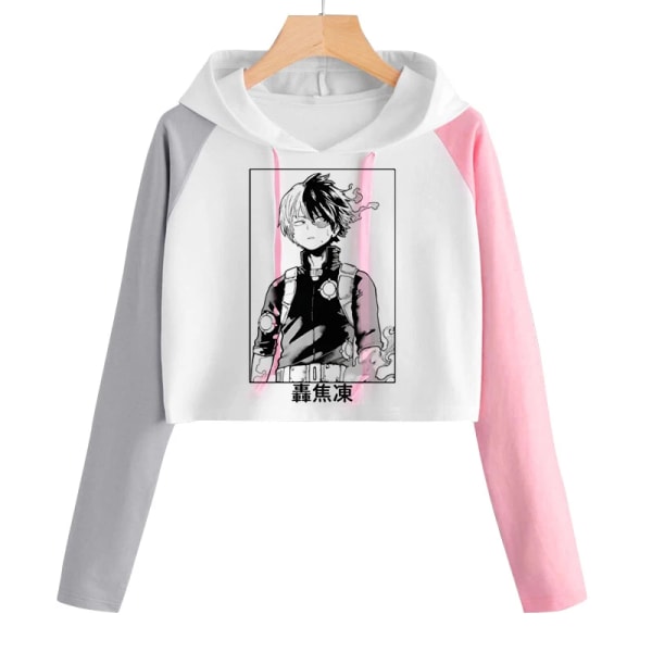 My Hero Academia Anime Cosplay Todoroki Hoodie Dam Boku No Hero Academia Streetwear Bakugo Himiko Toga Manga Sweatshirt Kvinna 16511 XXL