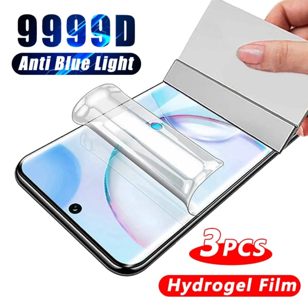 Hydrogel Film Anti Blue Light För Xiaomi Poco X5 X4 X3 F4 F3 F2 M4 M3 GT Pro Redmi 10 9 10X 9T 9A 9C Cover skärmskydd For Redmi 10X 4G 1PCS
