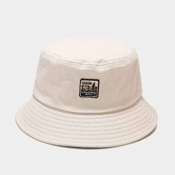 Hatt För Kvinnor Trendigt Våren Nya Retro Labeling Bucket Hatt Koreansk Stil Alla Matchande Sun Hat Trendy Men Street Hip-Hop Bucket Hatt Yellow M（56-58cm）