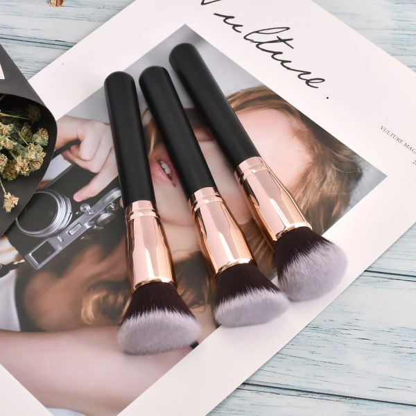 Makeup Brushes Foundation Loose Powder Concealer Blending Blush Brush Professionell kosmetisk skönhet Makeup Tool 3