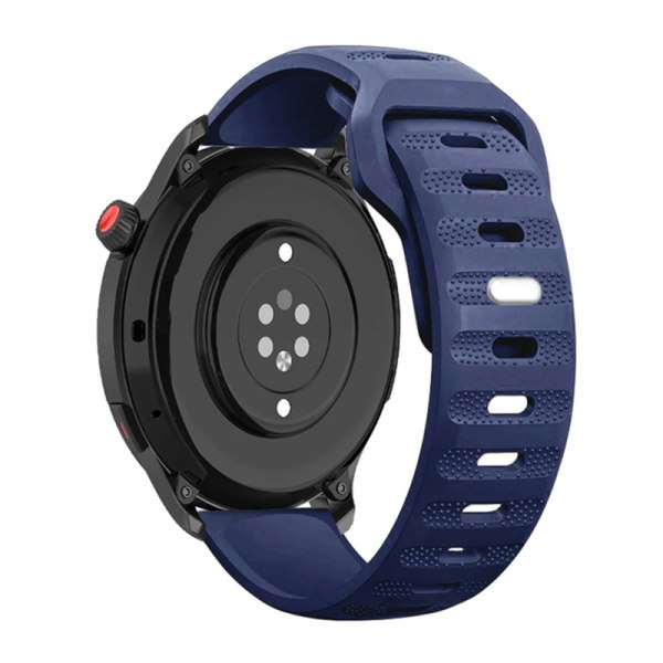 22 mm 20 mm silikonband för Huawei Watch 4/3/GT3-2 Pro Amazfit GTR 4/GTS 4 Mjukt andningsbälte Samsung Galaxy Watch 6/5/4 rem Dark blue For 22mm