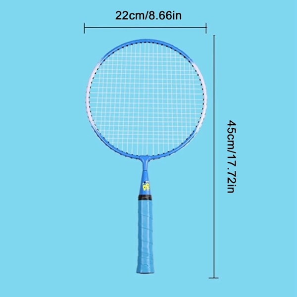 Lättvikts Badmintonracket Set för Barn med Förvaringsväska, Inomhus/Utomhus, Shuttlecocks, Leksak för Förälder-Barn Interaktion BL