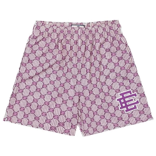 Man Summer Eric Eman Ee Basic Mesh Shorts Classic Floral Printed Gym Shorts Strandshorts W10 M