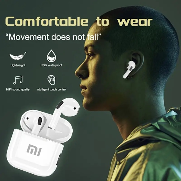 Xiaomi Mijia Öronbuds Buller Annullering Hörlura För Airpods True Wireless Bluetooth 5.3 Headset Stereo I -Ear Handsfree Only Storage Box