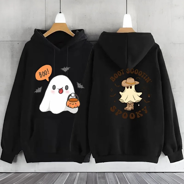 Halloween Spöken Y2k Hoodie Spökande Kvinna Kläder Hoodies Kvinnors Tröja Casual Halloween Lång Sla Kawaii Ghost Hoodies DGG4694-DGG4692 XXXL