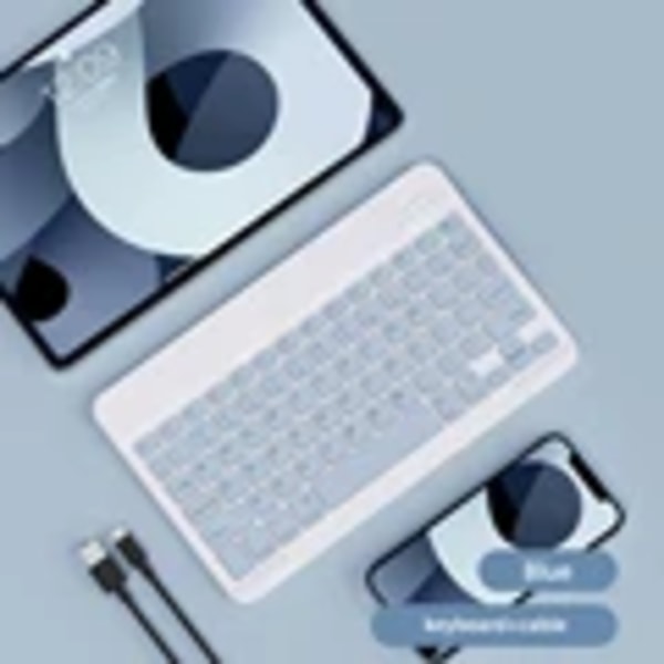 10 Tum Magnetic Tablet Tangentbord För Ipad 2024 10.9 11 10,2 Bluetooth Uppladdningsbara Tangentbord För Xiaomi 6 Hu Awei Matepad 11.5 blue 030