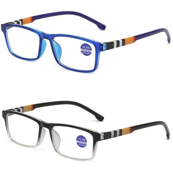 Mode Anti-Blue Light Läsglasögon Ultralätt ögonskydd Läsare Glasögon Unisex Elegant Bekväma ålderssynthetsglasögon blue