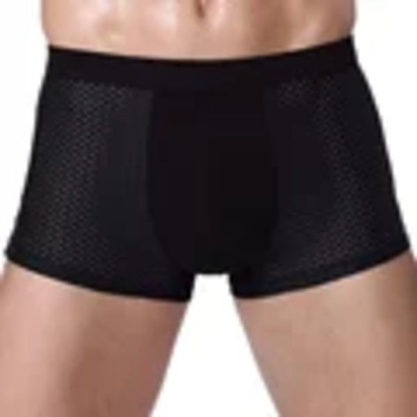 Bamboowear Bamboo Boxer Korte Mænd Microfiber Boxer Briefs Underkläder Kompression Stretche Bk 4XL