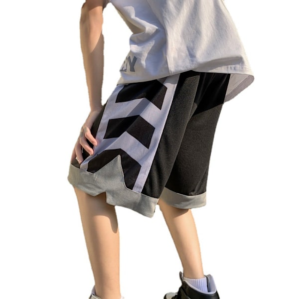 Sport Shorts Mænd Sommer Bær Tynde Basketball Shorts Casual Femte Bukser Trendy Løs Kørsel Store Trunker Tren Ndy Pink XXL