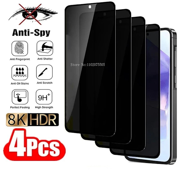 4Pcs Privacy Skärmskydd För Xiaomi Redmi Note 12 11 9 8 10 Pro 12S 11S 10S 9S 9S Redmi 13C 12C 10C 10A 9C Fri Snabb Leverans Fritt For Redmi 7 Privacy Glass