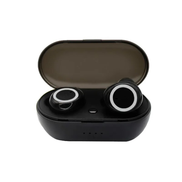 Original TWS Y50 Öronsnäckor Trådlöst Bluetooth Headset med Mic Touch Control Fone Bluetooth Hörlurar Trådlösa Hörlurar Y50 Black-White