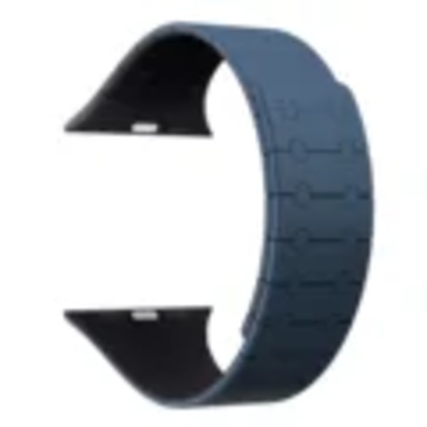 Silikon magneettinen ranneke Apple Watch Band Ultra 2 49mm 44mm 40mm 42mm 41mm 45mm Rannekoru iWatch Sarja 9 8 7 6 Se 5 4 Correa Blue Midnight 42mm 44mm 45mm 49mm