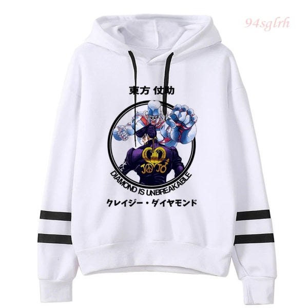 Unisex JOJO Bizarre Adventure Kawaii Cartoon Printed Hoodie Japansk Anime Manga Graphic Sweatshirt Harajuku Hip Hop Streetwear 7001 S