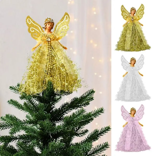 Julängelhänge Hängande änglar Julgransprydnader Julgran Vit/Rosa/guld