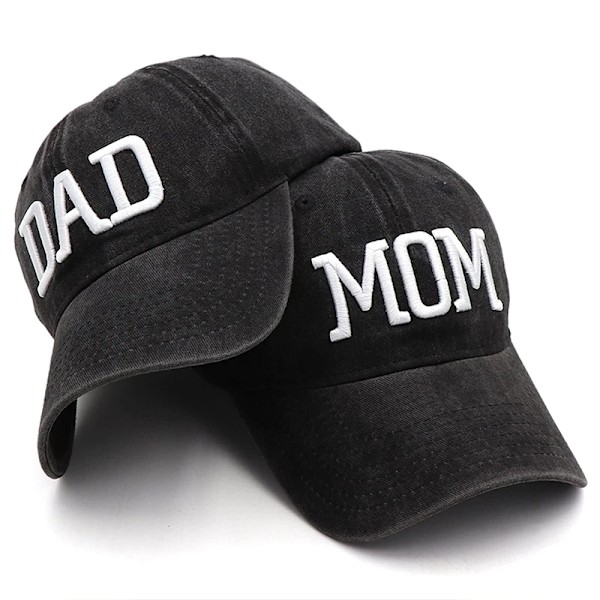 Far Mor Broderi Ren Bomuld Justerbar Baseball Cap Fashion Unisex Sport Visors Sol Hat Åndbar Udendørs Snap Back Caps Gave 4C