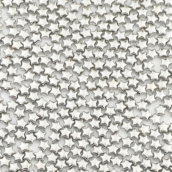 200 st 6 mm stjärnform CCB-pärlor Lösa distanspärlor för gör-det-själv Armband Halsband Handgjorda smyckentillbehör Mixed colors (200pcs)