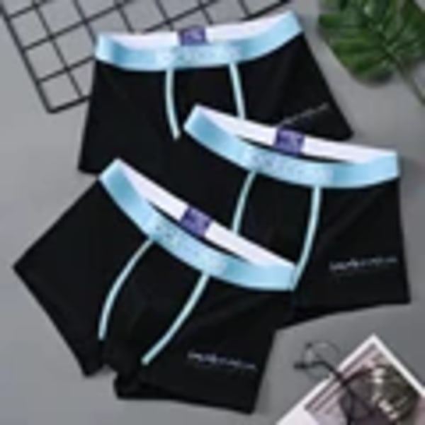 Mäns Underkläder Boxers Bomull Underkläder Hane Sexiga Trosor Andas Bekväm Man Boxer Shorts Tryckt U Cone Vex Underkläder 8058-8 3pcs