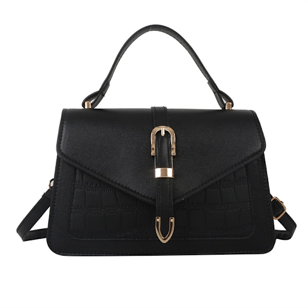 Special-Interest Design Taske Kvinder 2023 Sommer Ny Mode Enkel Skulder Crossbody Casual Pendler Bærbar Lille Firkantet Taske Black