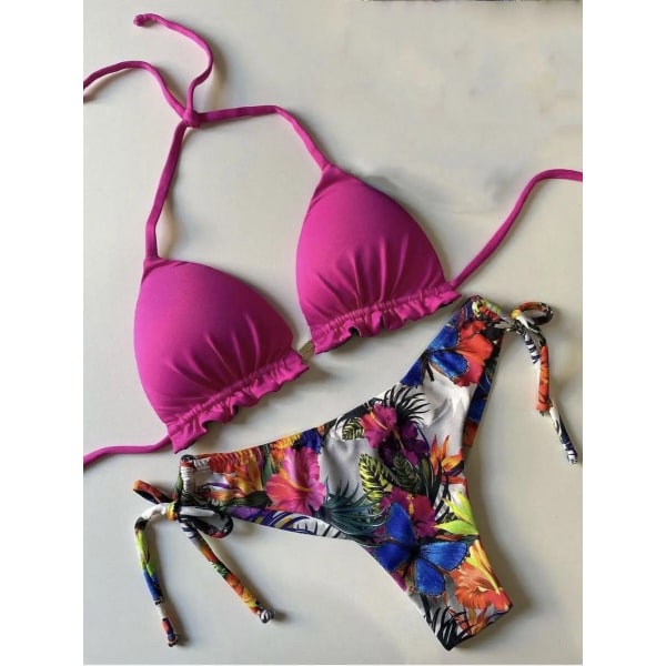 2022 Bikini Set Dam Badkläder Push Up Baddräkt Print Brazilian Biquini Baddräkt Swim Wear Beach 6225 L