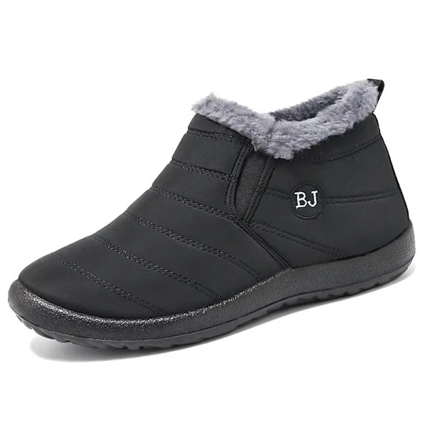 Damskor Stövletter Slip On Vinterstövlar Trendiga Vinterskor För Kvinnor Booties Korta Vattentäta Snö Pälsstövlar Ankel Bota Feminina 2024 M751 Men s Blac 37