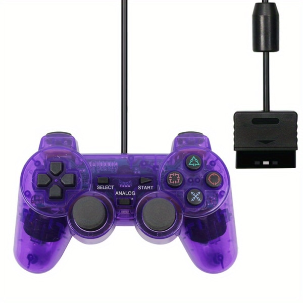 Sony PS2 Controller USB PC Gamepad - Få ut det mesta av din spelupplevelse! Purple