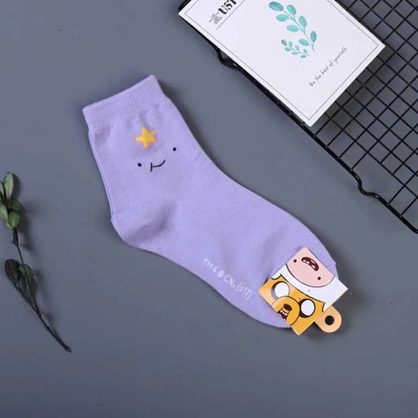 Damer Socks Kvinnor Bomull Harajuku Söta Strumpor För Flickor Streetwear Ankel Socks Skriv Ut Hipster Mode Djur Tecknad Strumpar 03