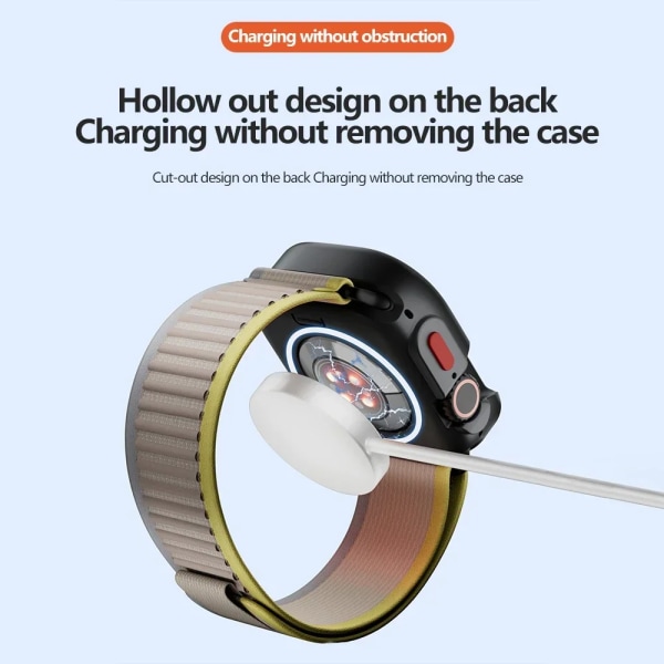 Fulltäckande case för Apple Watch Ultra 2 1 49 mm TPU-ram för Iwatch series 8 Skal Ramskydd Bumper Accessories Cover Plating Gold For Ultra 49mm
