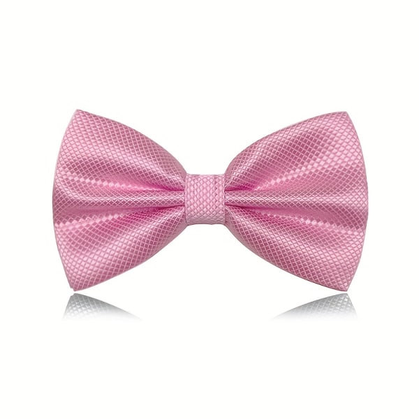 Herrfluga Justerbar Business Bröllopsfestival Brudgum Groomsmen flugor Small Plaid Bow Tie - Sky Blue