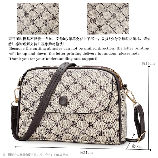 Internet Celebrity Live Broadcast Mother Bag High Sense Middle-Aged Women's Cross-Body Bag Autumn New Women's Bags Large Capacity Monogram Bag Women M Letter