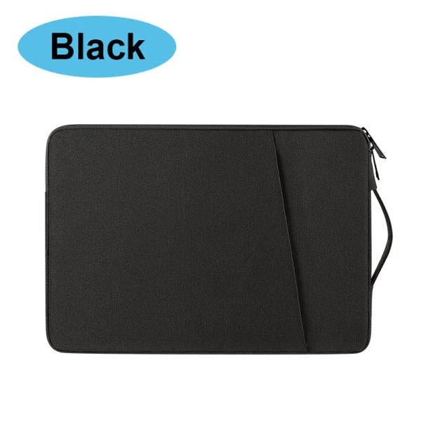 Laptopfodral Case 13, 13,3, 14, 15, 15,6 15,4 tum för Macbook Pro Air Vattentätt Notebook- cover Lenovo ASUS Huawei-väska Black For 15.6 Inch