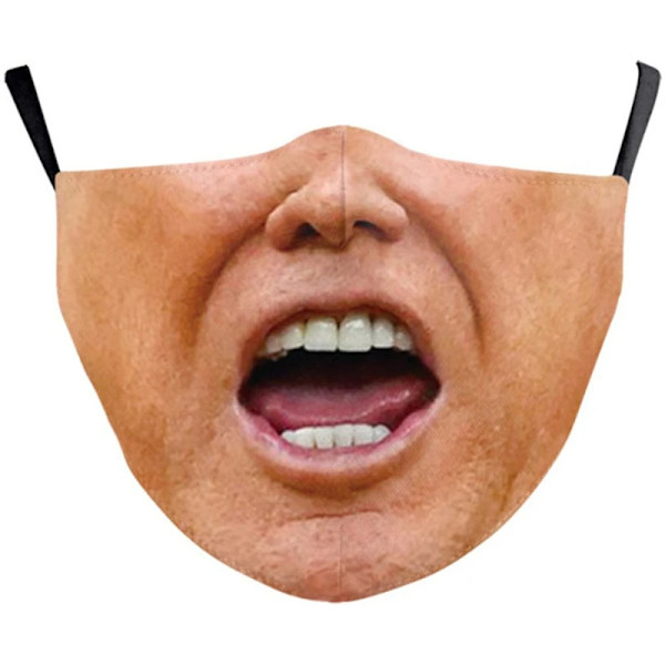 Halloween Vuxna Munmasker Roligt Tryckt Bomull Blanda Ansiktsuttryck Tvättbara Mascarar Ansiktsköld Masque Face Masker D