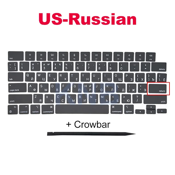 Nya Brittiska Ryska Tangentbords Tangentkapslar För Macbook Pro M1 M2 14&Quot; 16&Quot; A2442 A2485 A2779 A2780 Keycaps 2021–2023 År Norway
