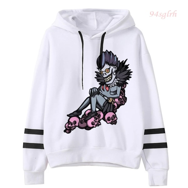 Unisex Death Note Shinigami Ryuk Anime Kawaii Hoodies Harajuku Män Light Yagami Manga Sweatshirts Hip Hop Casual Streetwear Man 30103 S