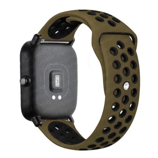20mm/22mm silikonband för Amazfit GTS 4/3/2/2e/2 4 Mini GTR 4/2/3 Pro/47mm/stratos 3/2 Watch Armband correa Amazfit bip-rem army green 20mm watch band